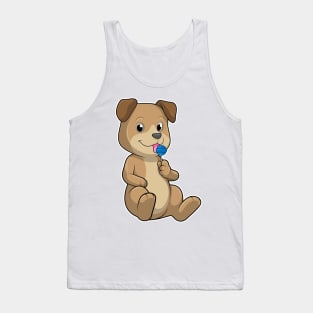 Dog with Sweets Lollipop Tank Top